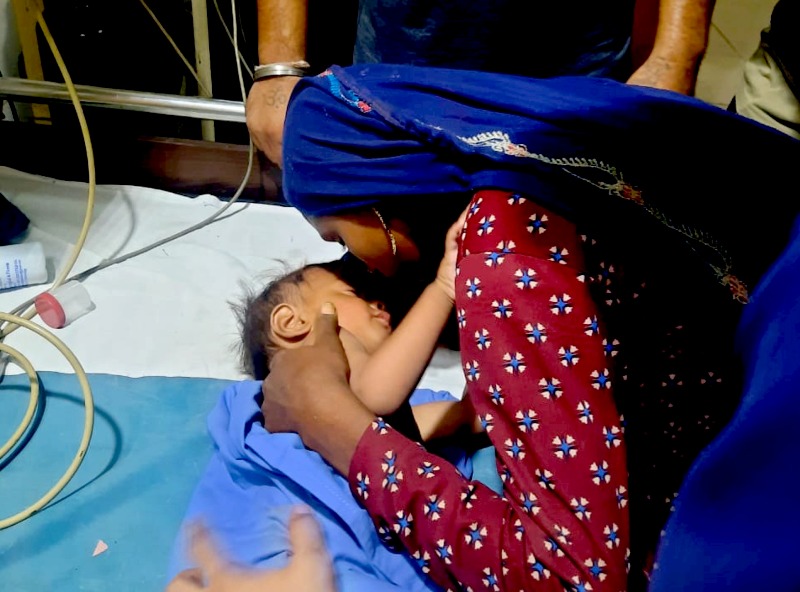 Eighteen-month-old baby pulled out alive from borewell during miraculous rescue in western India