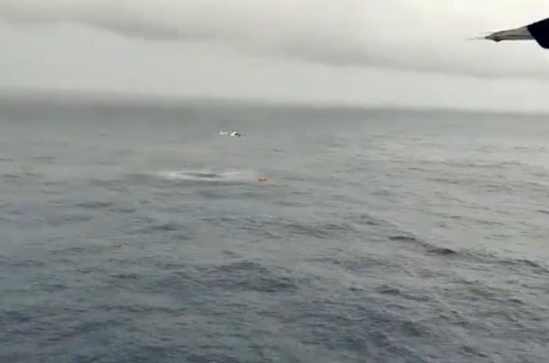 Indian coast guard carries out rescue operation of distressed merchant vessel in western India