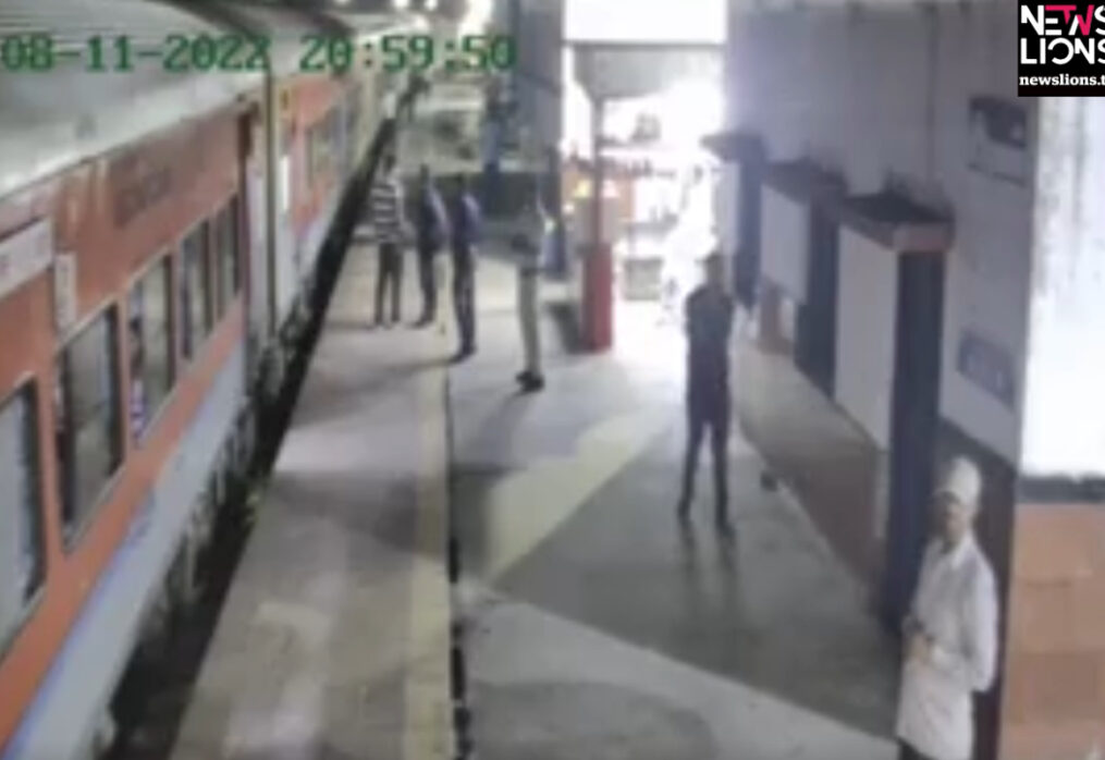 Alert cop saves woman after she slips trying to board moving train in northern India