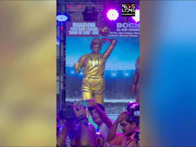 Diego Maradona fan in southern India builds gold statue for Argentina legend, to fly to Qatar for FIFA World Cup