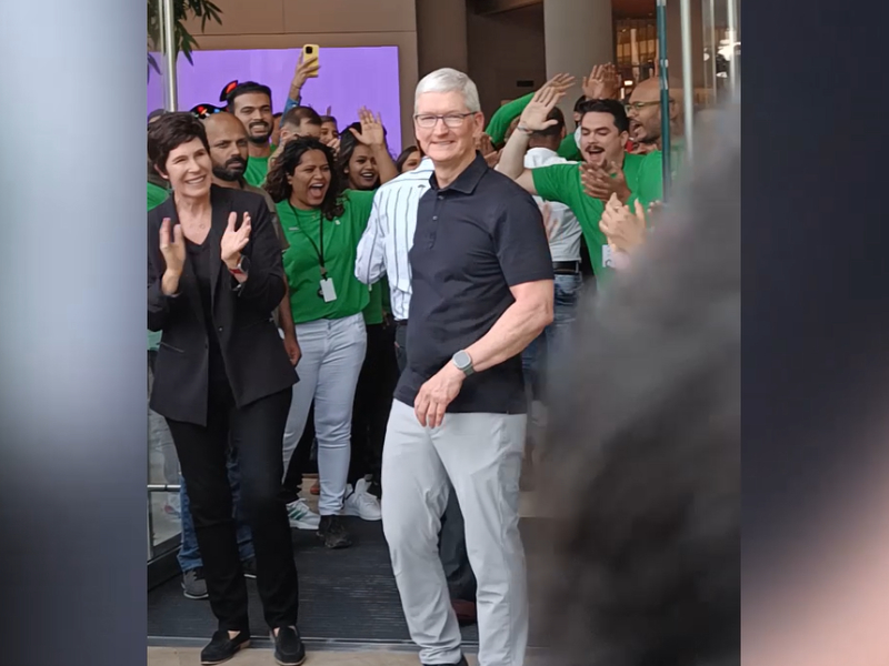 Celebration in western India as country gets its first-ever Apple store