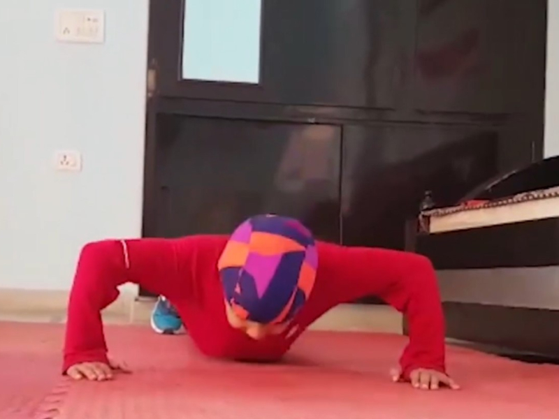 Seven-year-old Indian boy sets record for performing wide push-ups in 30 seconds
