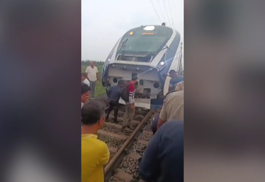 Newly-launched Vande Bharat express hit by hailstorm in eastern India