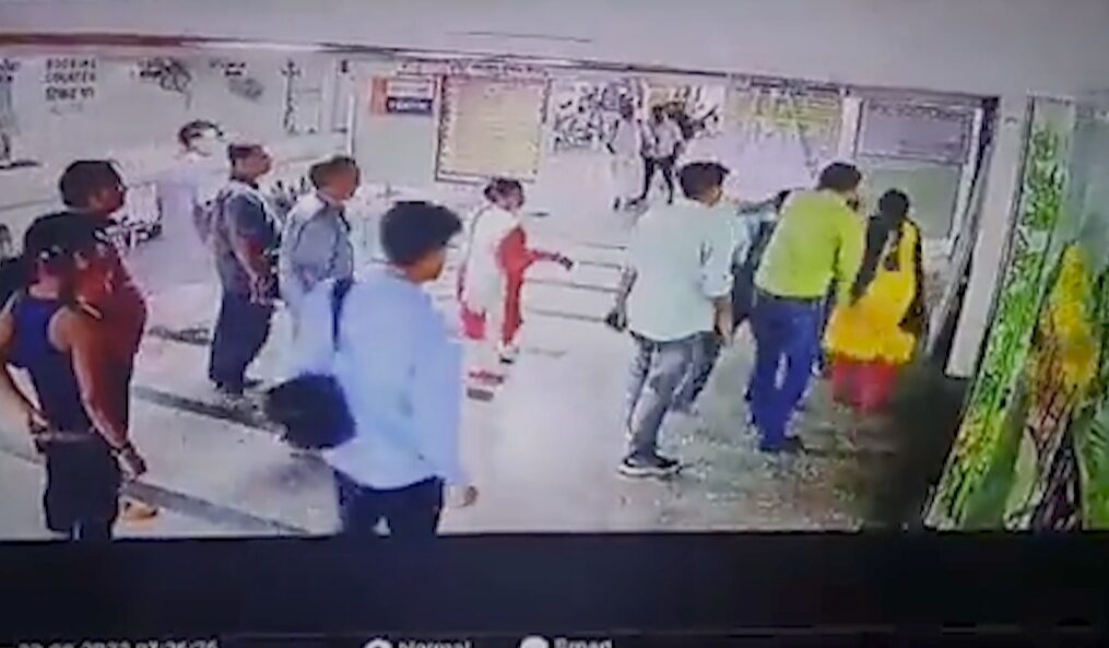 Inquiry officer thrashes woman at bus stop in northern India