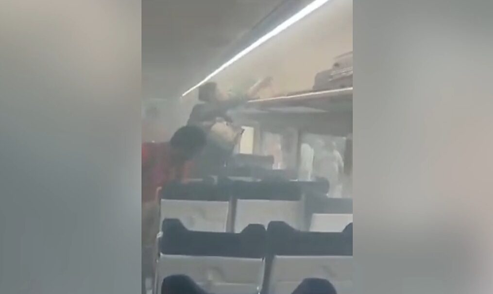 Smoke incident on express train in southern India sparks alarm among passengers