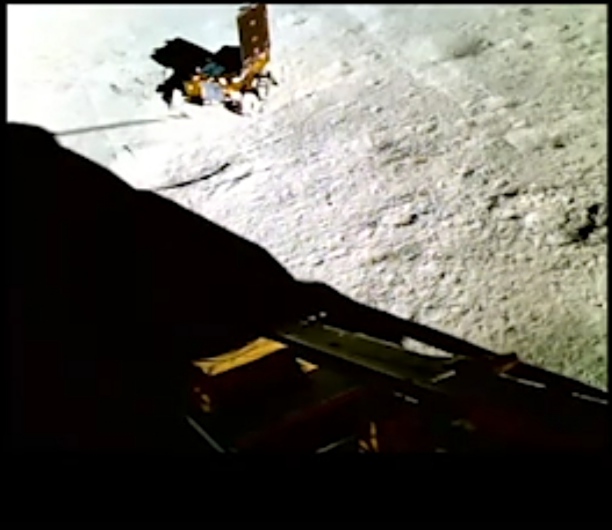 Chandrayaan-3 lander camera captures Pragyan Rover ‘playfully’ rotating