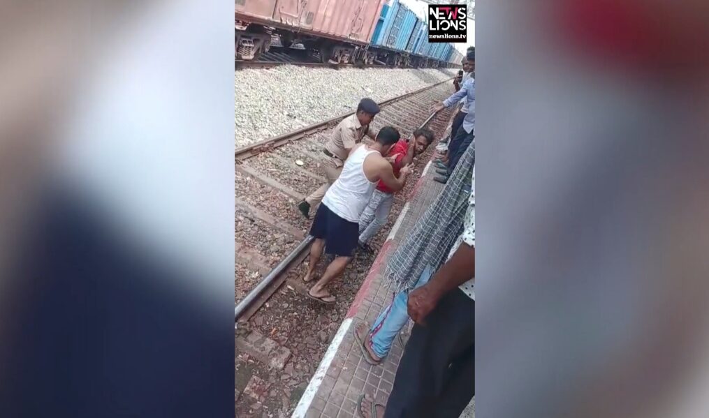 Close shave for man after he falls on railway track in northern India