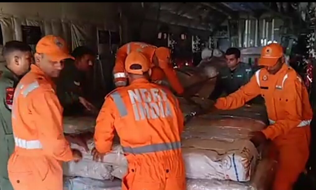 NDRF in northern India extends helping hand to Nepal, sends relief material to earthquake-hit nation