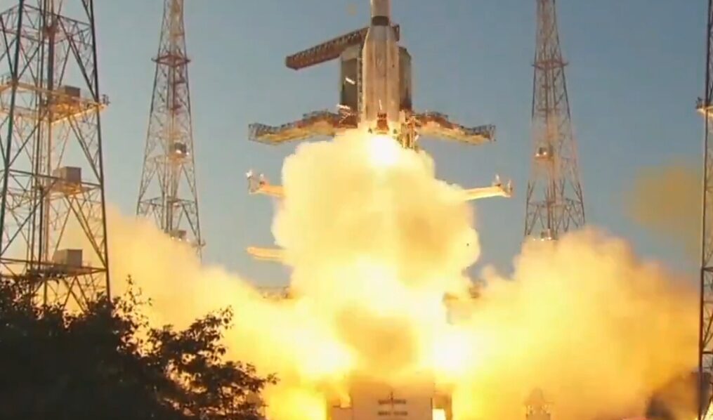 ISRO launches GSLV-14 carrying INSAT 3D Meteorological Satellite from southern India