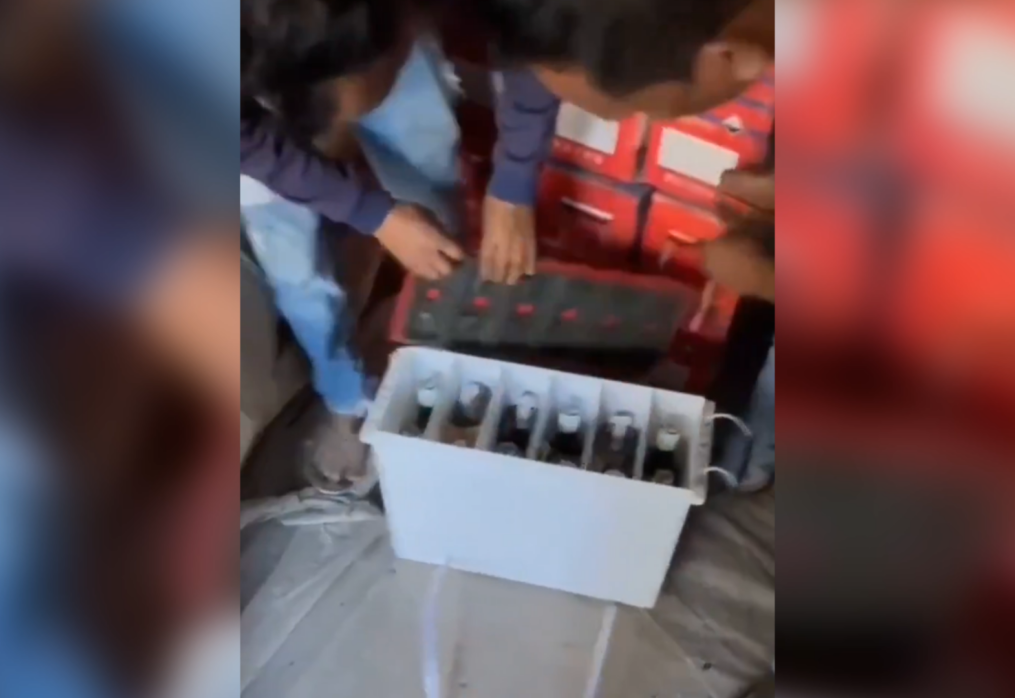 Liquor worth USD 3402 seized from vehicle batteries