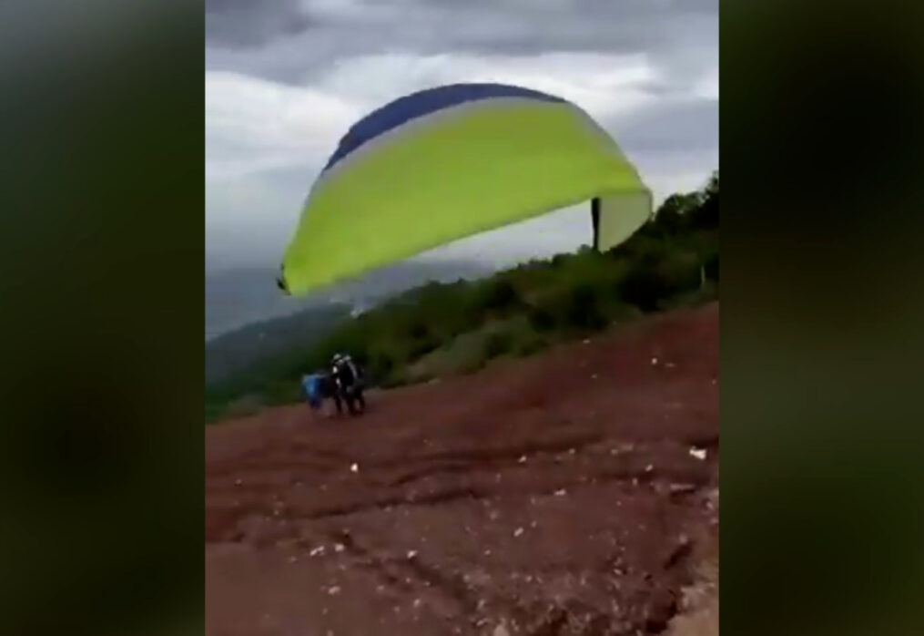 Paragliding adventure turns fatal as tourist plunges into 30-foot-deep ditch following ground slip